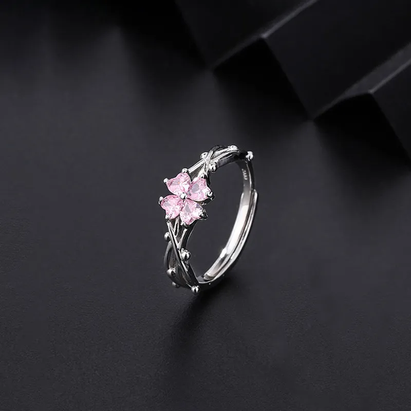 MISS TOOYA S999 Fine Silver Rings Women's-7