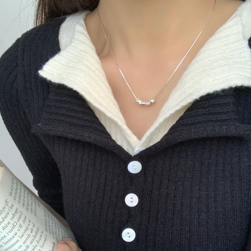 MISS TOOYA S925 Silver Necklaces Women's-3