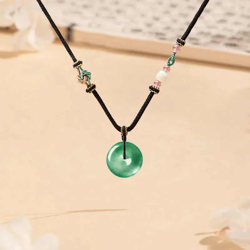 MISS TOOYA African Emerald Necklaces Unisex-4