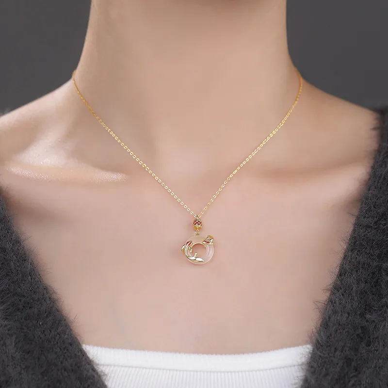 MISS TOOYA Chalcedony Necklaces Women's-3