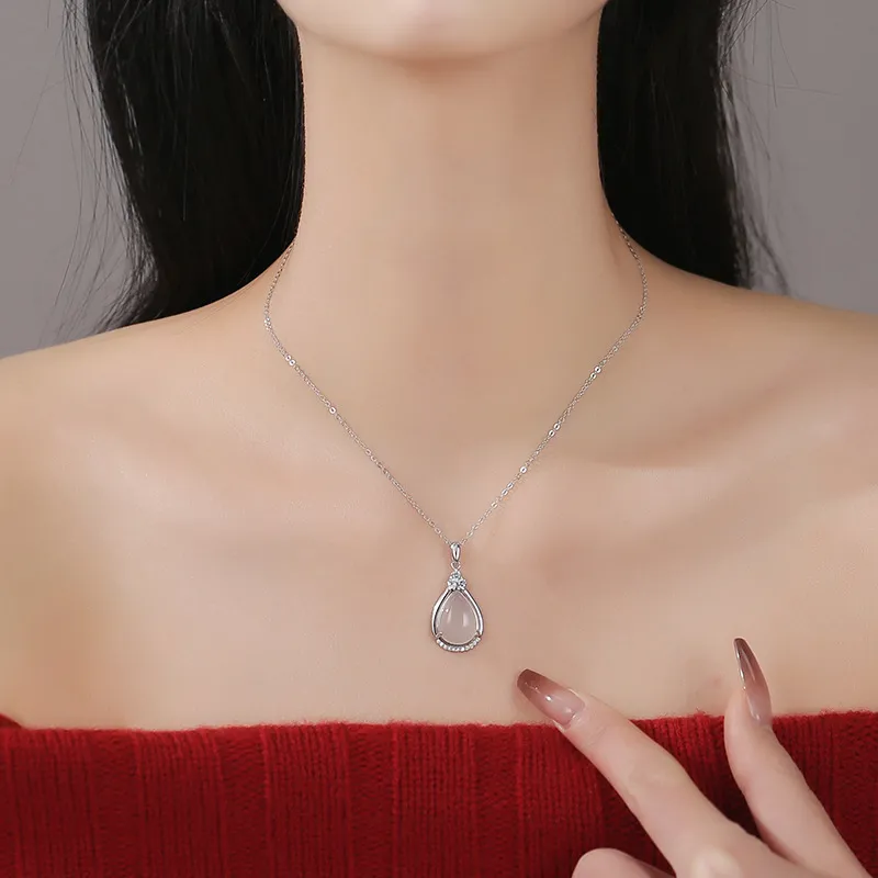 MISS TOOYA Natural Chalcedony Necklaces Women's-3