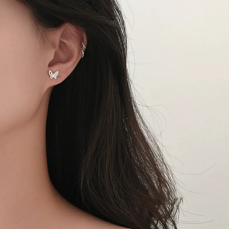 MISS TOOYA S999 Fine Silver Stud Earrings Women's-4