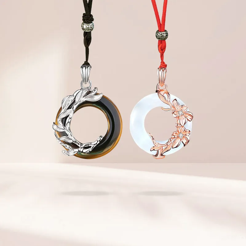 MISS TOOYA Obsidian Necklace Ornament Unisex-1