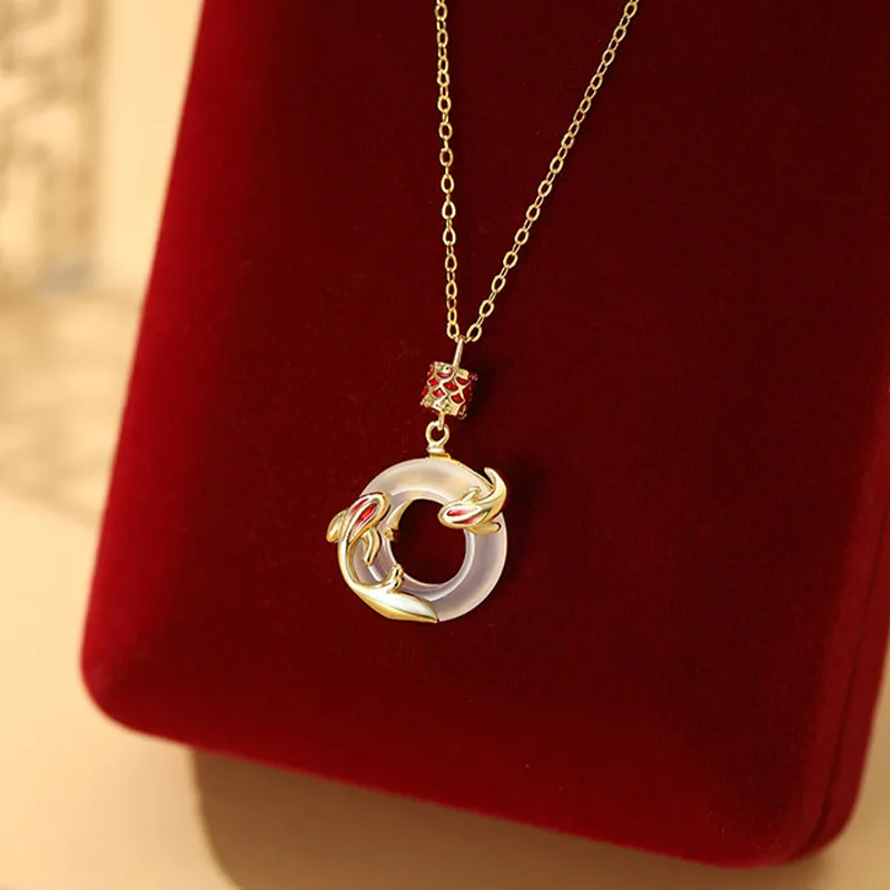 MISS TOOYA Chalcedony Necklaces Women's-4