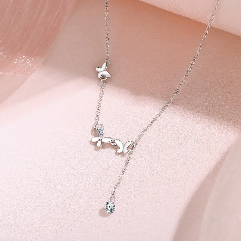 MISS TOOYA S925 Silver Necklaces Women's-4