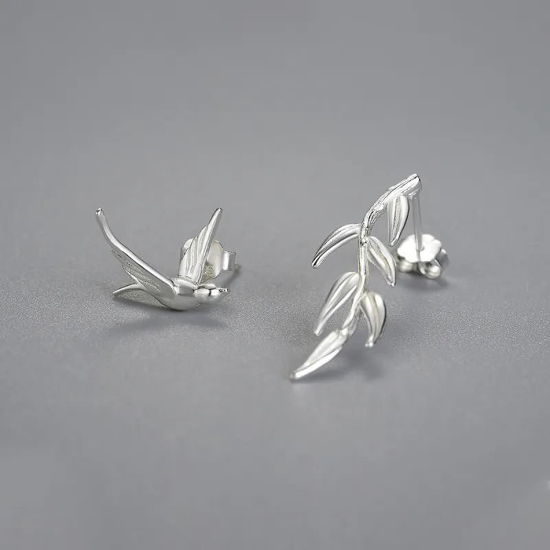 MISS TOOYA S925 Silver Earrings Women's-7