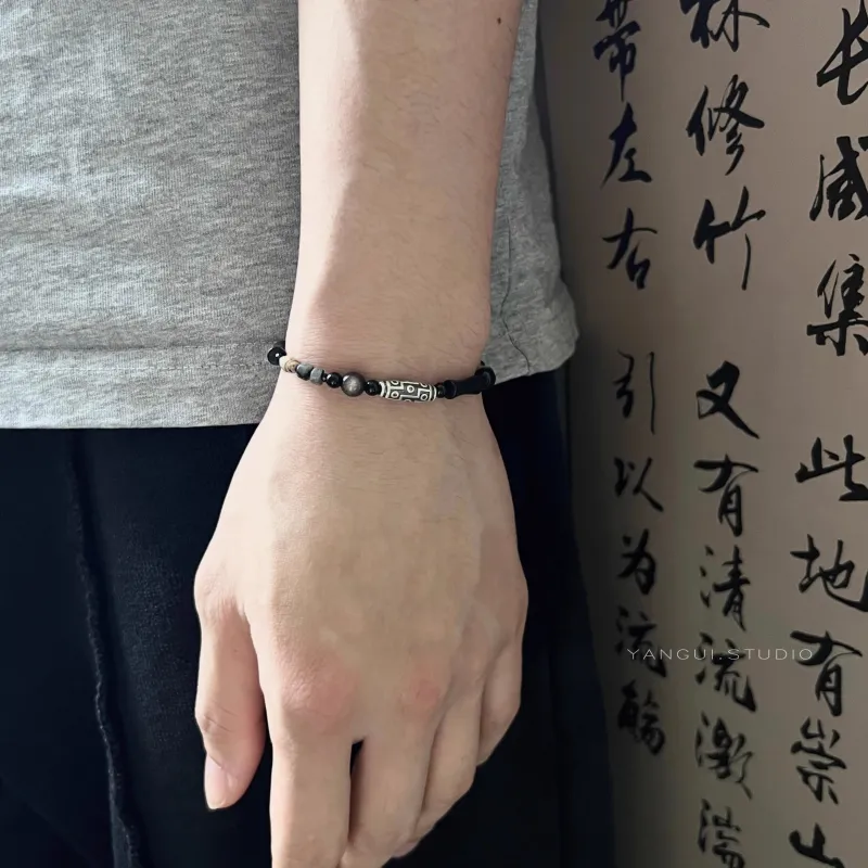 MISS TOOYA Obsidian Bracelets Unisex-1
