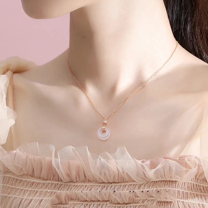 MISS TOOYA Chalcedony Necklaces Women's-3