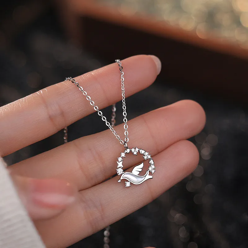 MISS TOOYA S925 Silver Necklaces Women's-3
