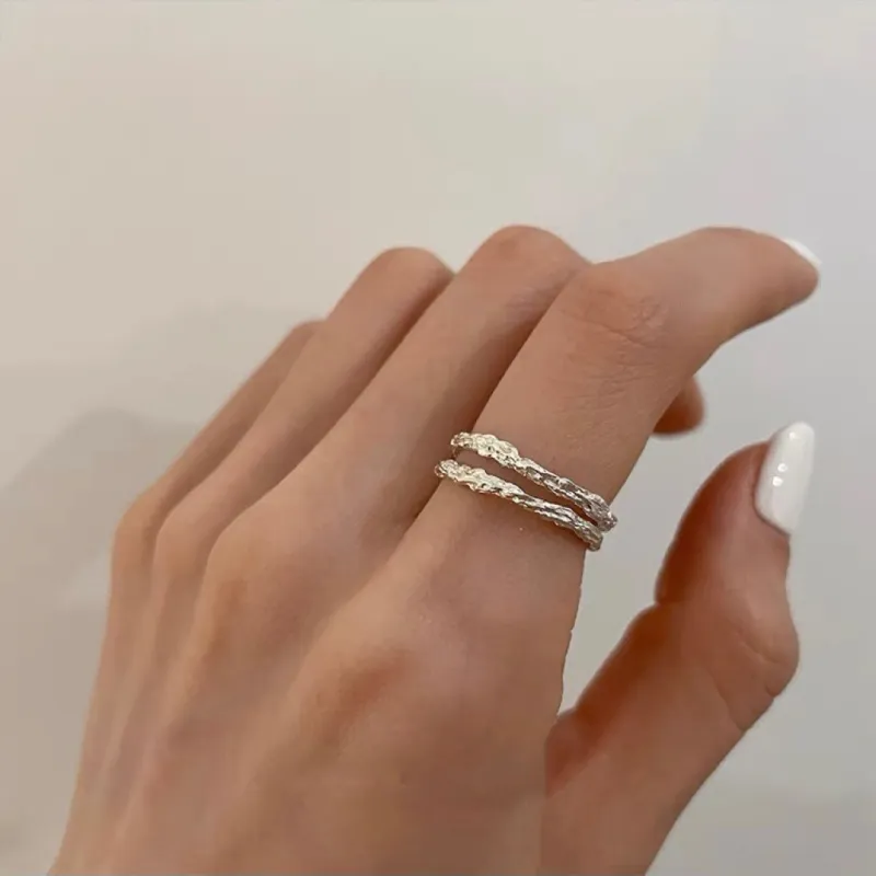 MISS TOOYA S925 Silver Rings Unisex-1
