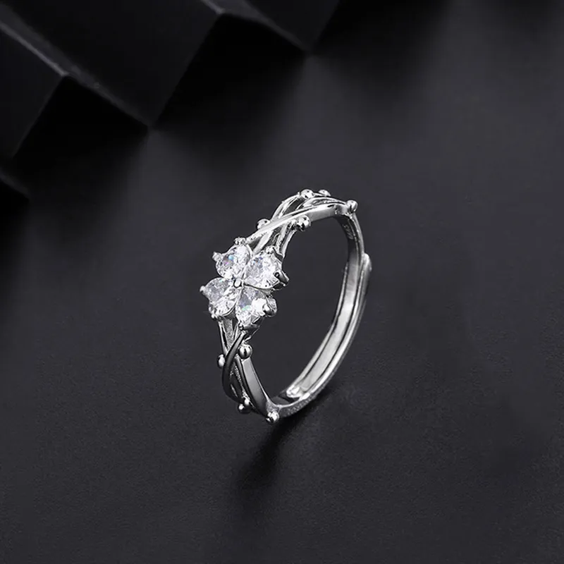 MISS TOOYA S999 Fine Silver Rings Women's-5