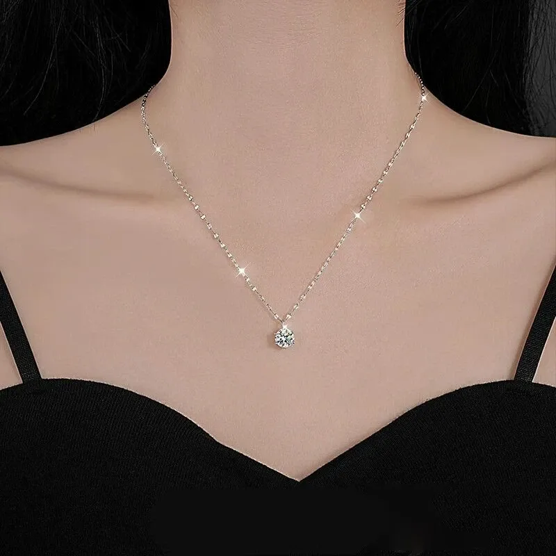 MISS TOOYA S925 Silver Necklaces Women's-4