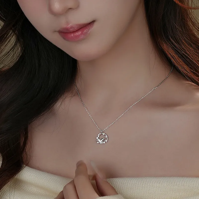 MISS TOOYA S925 Silver Necklaces Women's-2