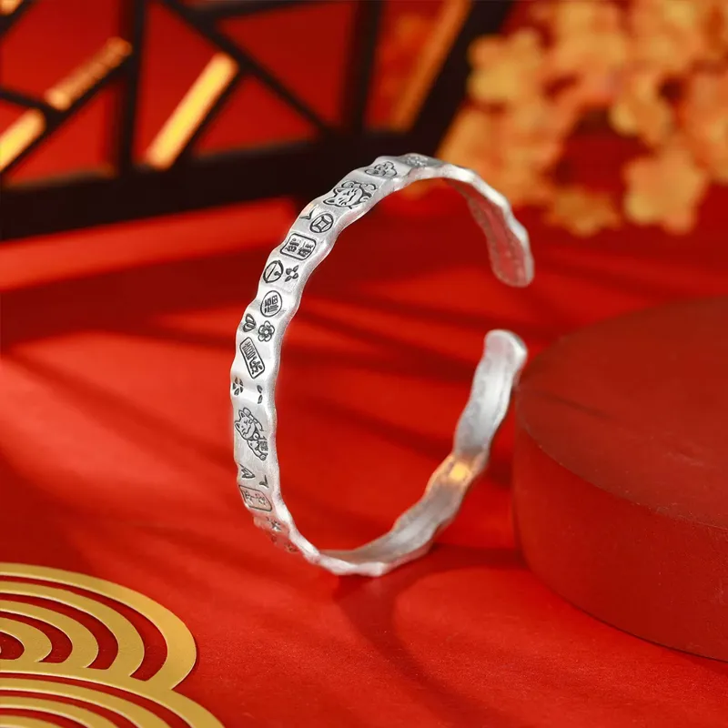 MISS TOOYA S999 Fine Silver Bangles Women's-7