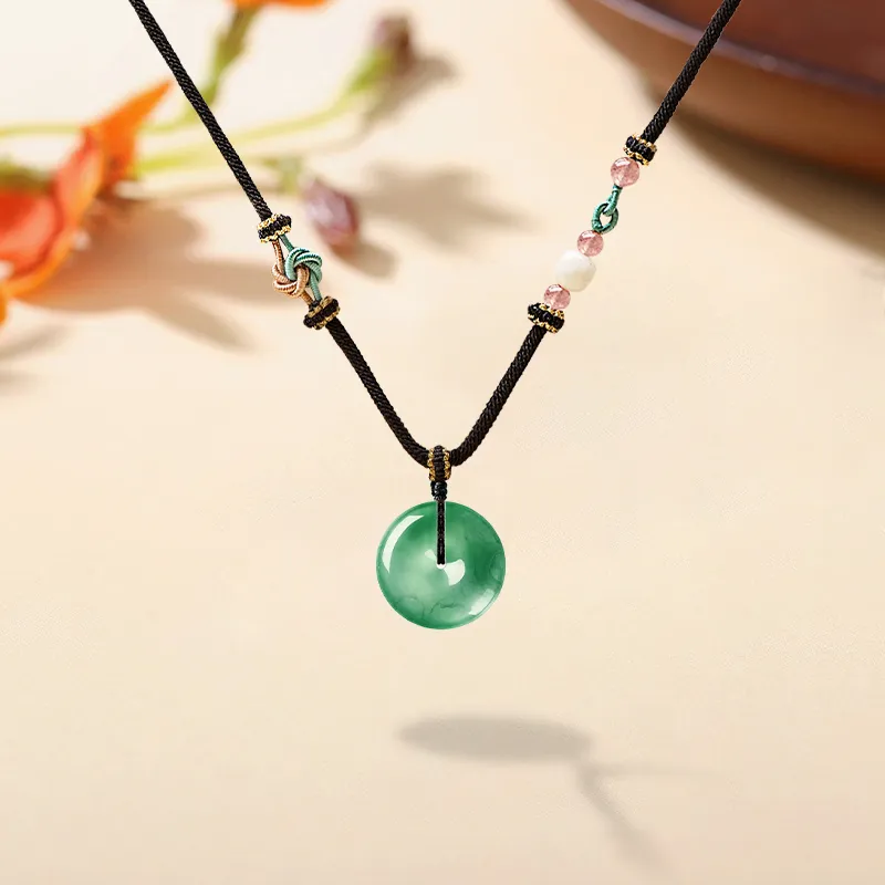 MISS TOOYA African Emerald Necklaces Unisex-3