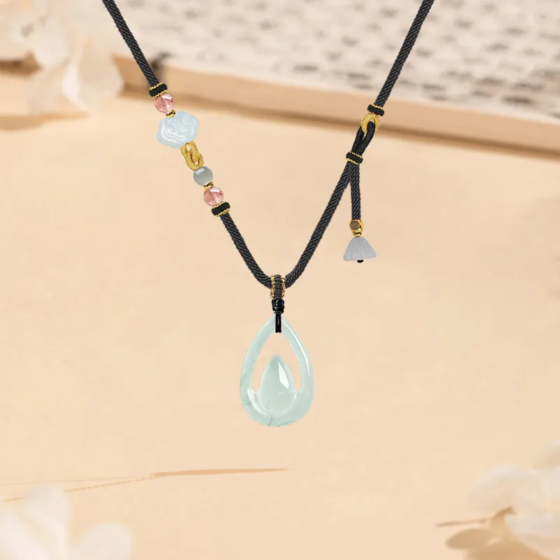 MISS TOOYA African Emerald Necklaces Women's-4