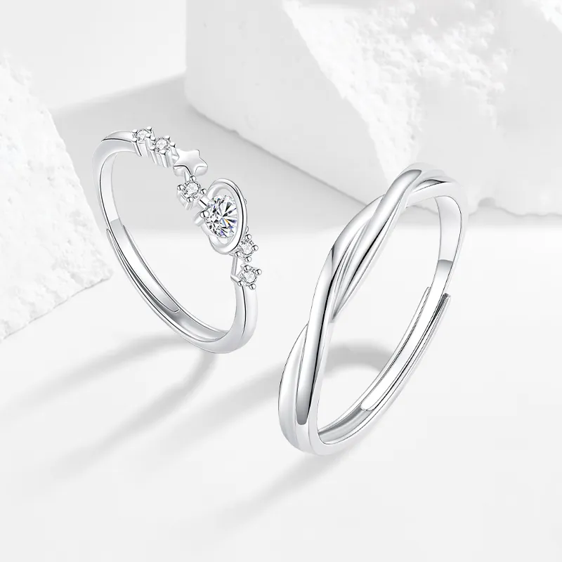 MISS TOOYA S999 Fine Silver Rings Unisex-4