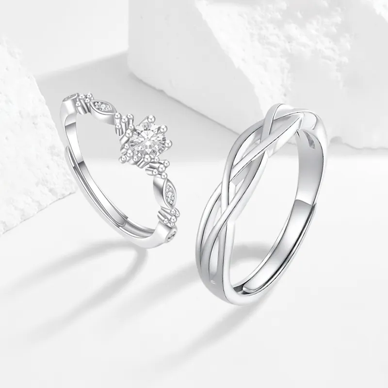 MISS TOOYA S999 Fine Silver Rings Unisex-4