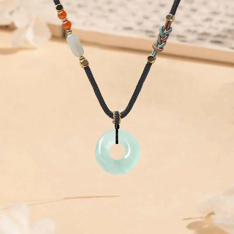 MISS TOOYA African Emerald Necklaces Unisex-4