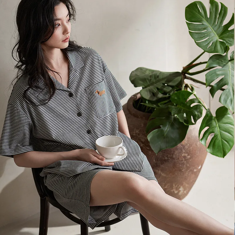 XUANZHITING Pajama Set Women's Gray-1