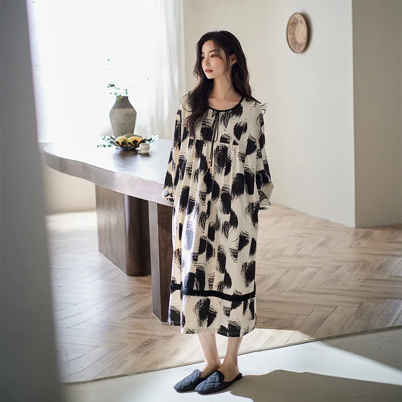 XUANZHITING Nightgown Gift Box Set Women's Ecru-4