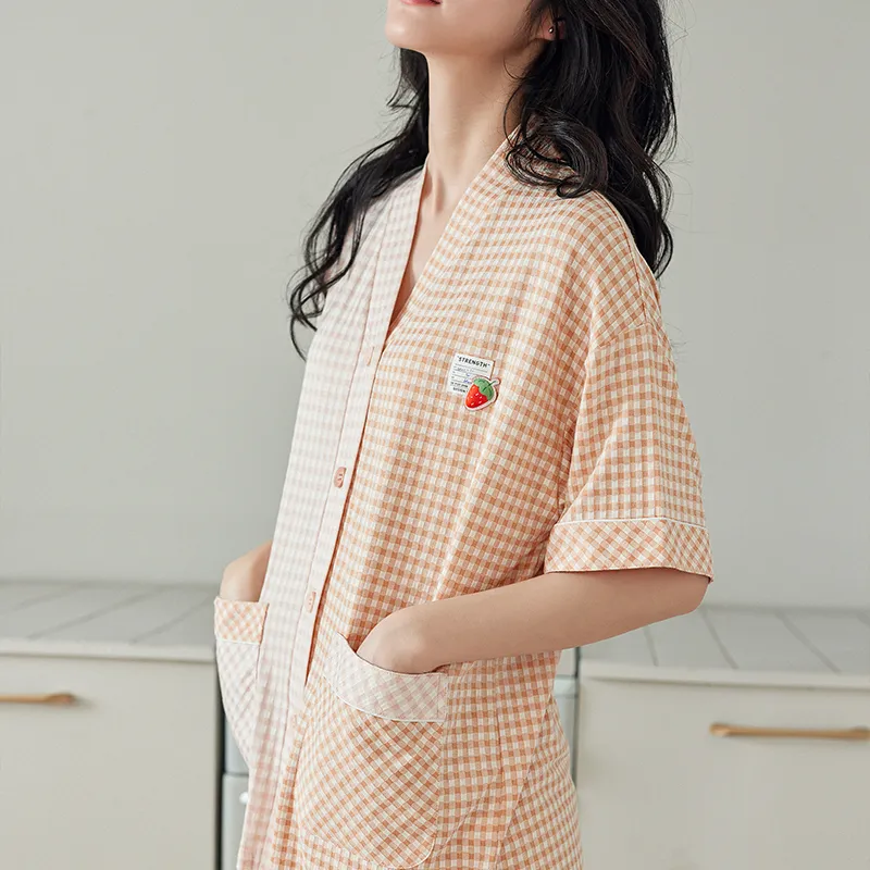 XUANZHITING Pajama Set Women's Light Pink-1