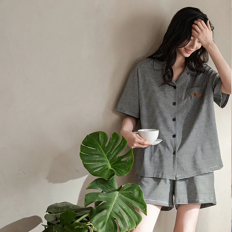 XUANZHITING Pajama Set Women's Gray-2