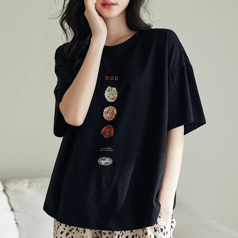 XUANZHITING Pajama Set Women's Black-1