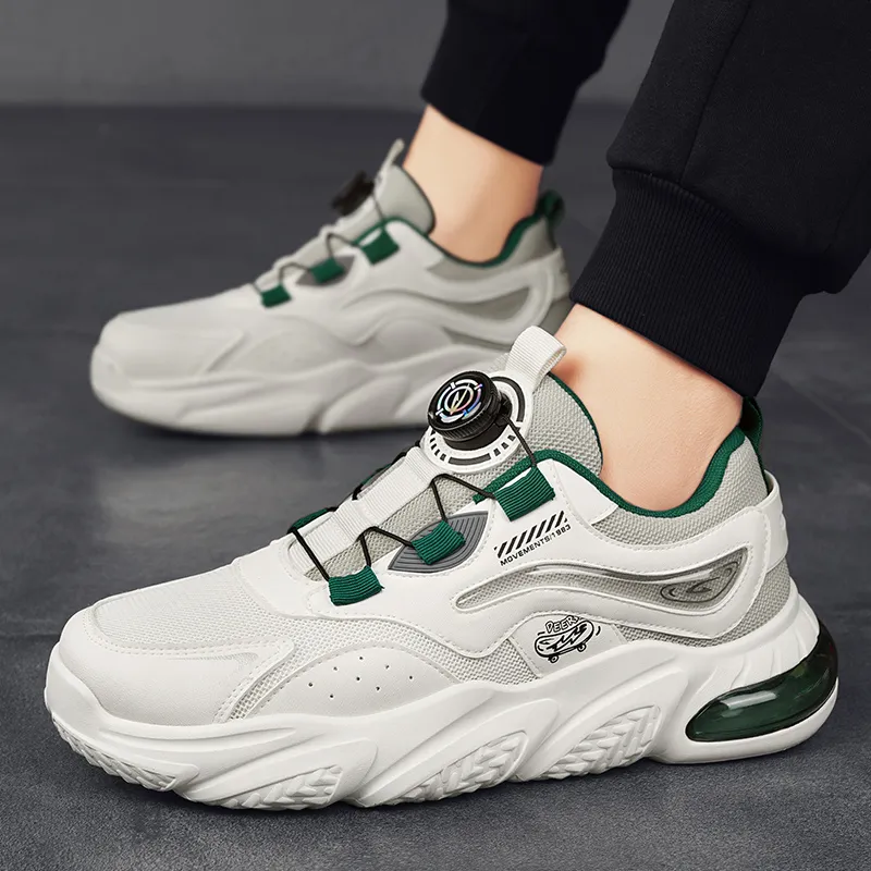 DEERWAY Wear-Resistant Height Increasing Low-Top Chunky Sneakers Men's-7