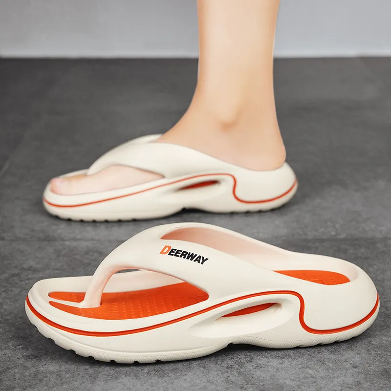 DEERWAY EVA Quick Dry Slip Resistant Abrasion Resistant Odor Resistant Flip Flops Men's-9