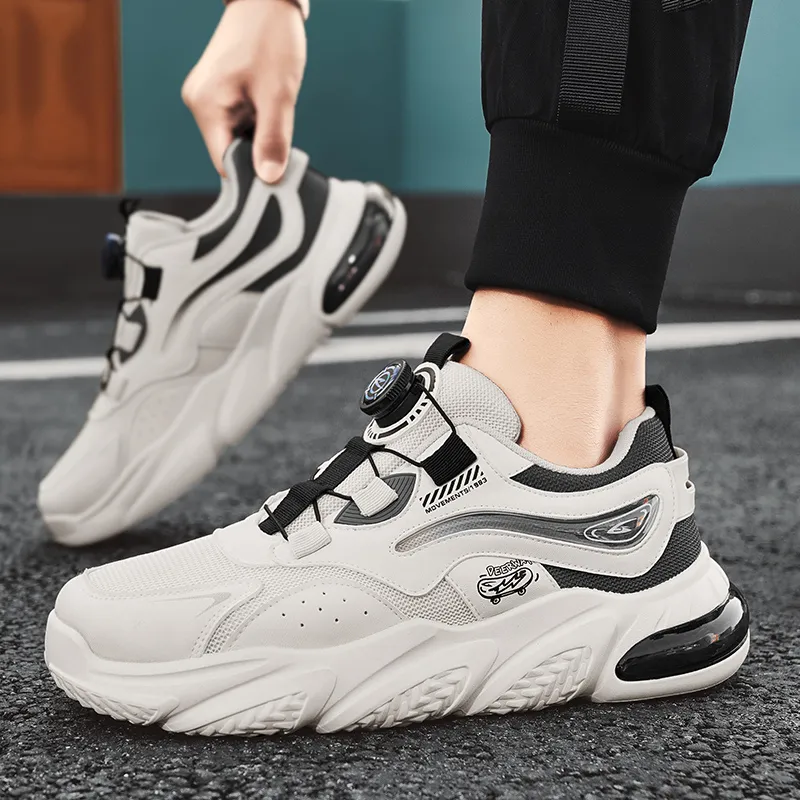 DEERWAY Wear-Resistant Height Increasing Low-Top Chunky Sneakers Men's-25