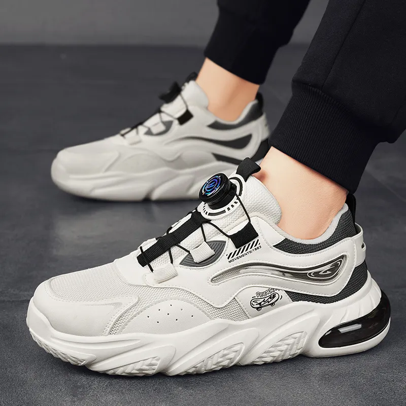 DEERWAY Wear-Resistant Height Increasing Low-Top Chunky Sneakers Men's-26