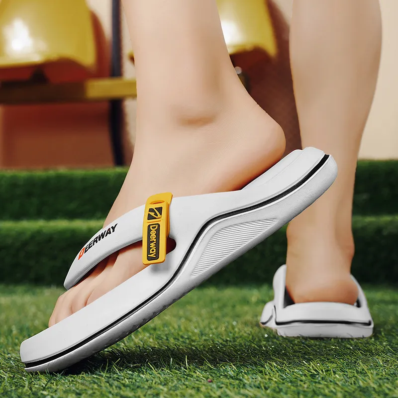 DEERWAY EVA Quick Dry Odor Resistant Flip Flops Men's-17