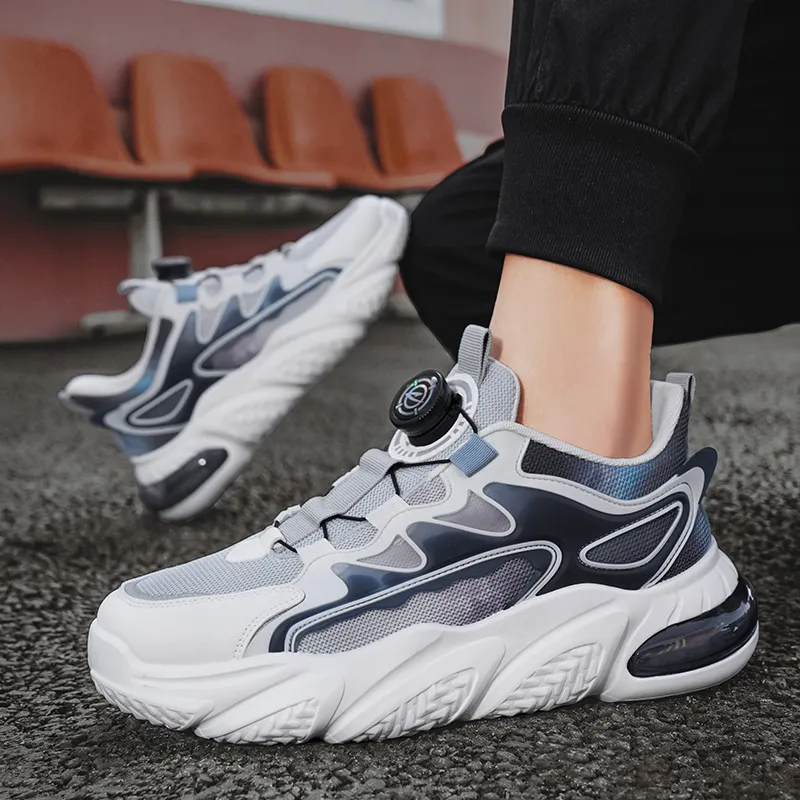 DEERWAY Wear-Resistant Lightweight Height Increasing Low-Top Chunky Sneakers Men's-14