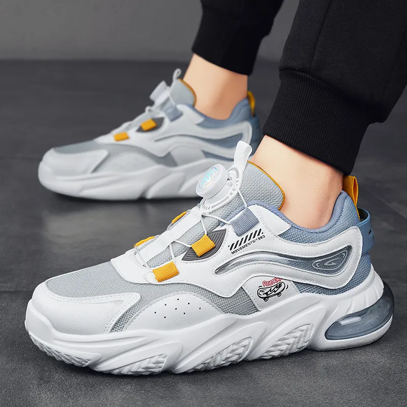 DEERWAY Wear-Resistant Height Increasing Low-Top Chunky Sneakers Men's-18