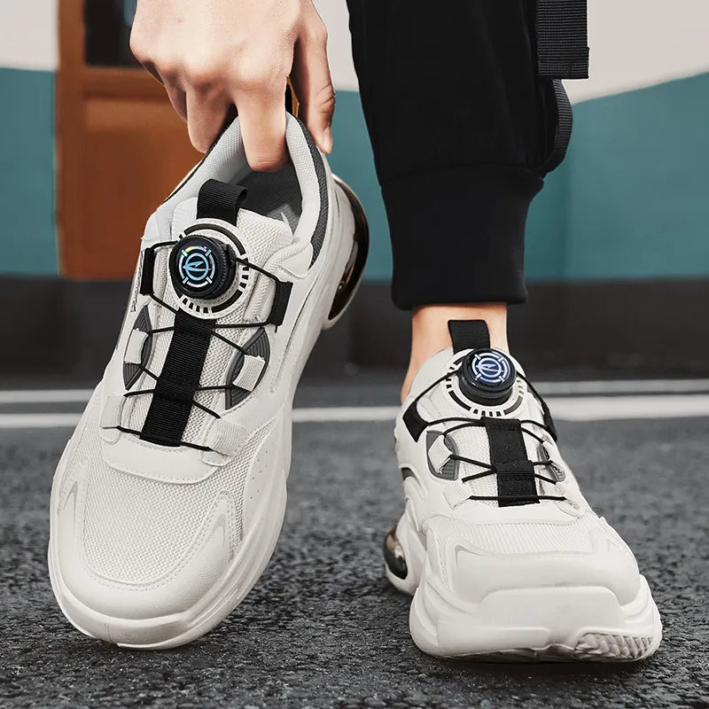 DEERWAY Wear-Resistant Height Increasing Low-Top Chunky Sneakers Men's-27