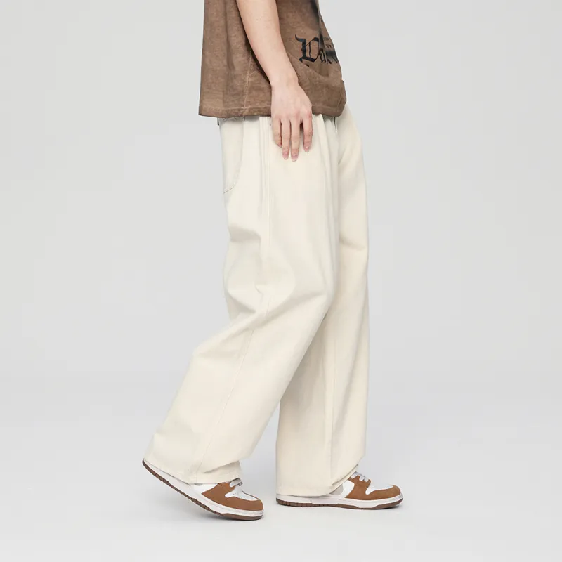 Jeep Outdoor Commute Casual Pants Unisex Original White Cow-5