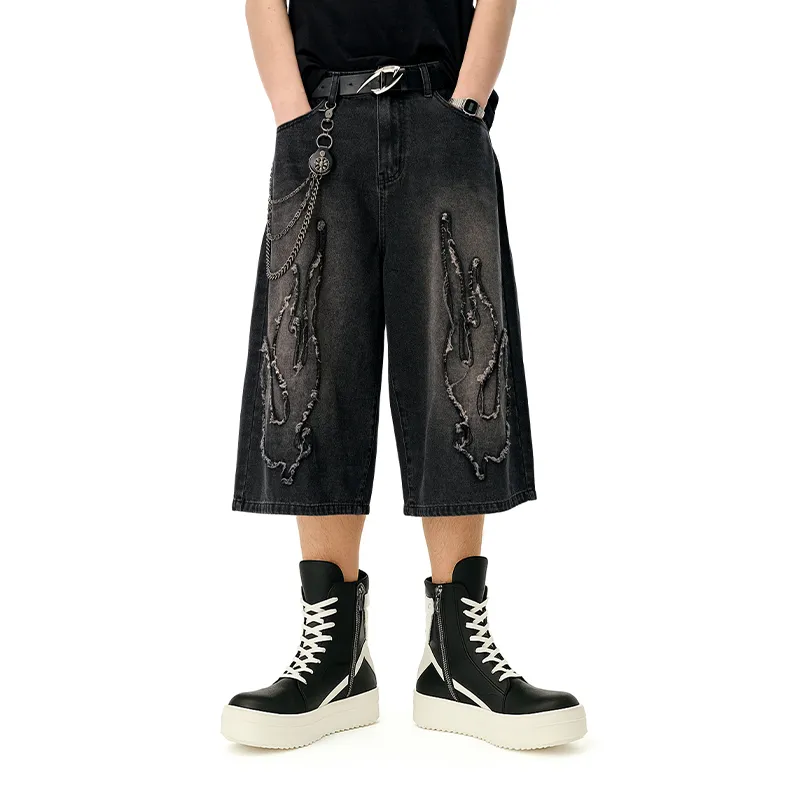 Bulking Tide Brand Denim Shorts Unisex-3