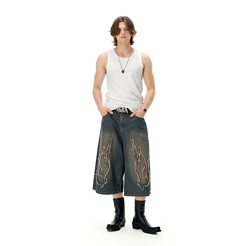 Bulking Tide Brand Denim Shorts Unisex-7