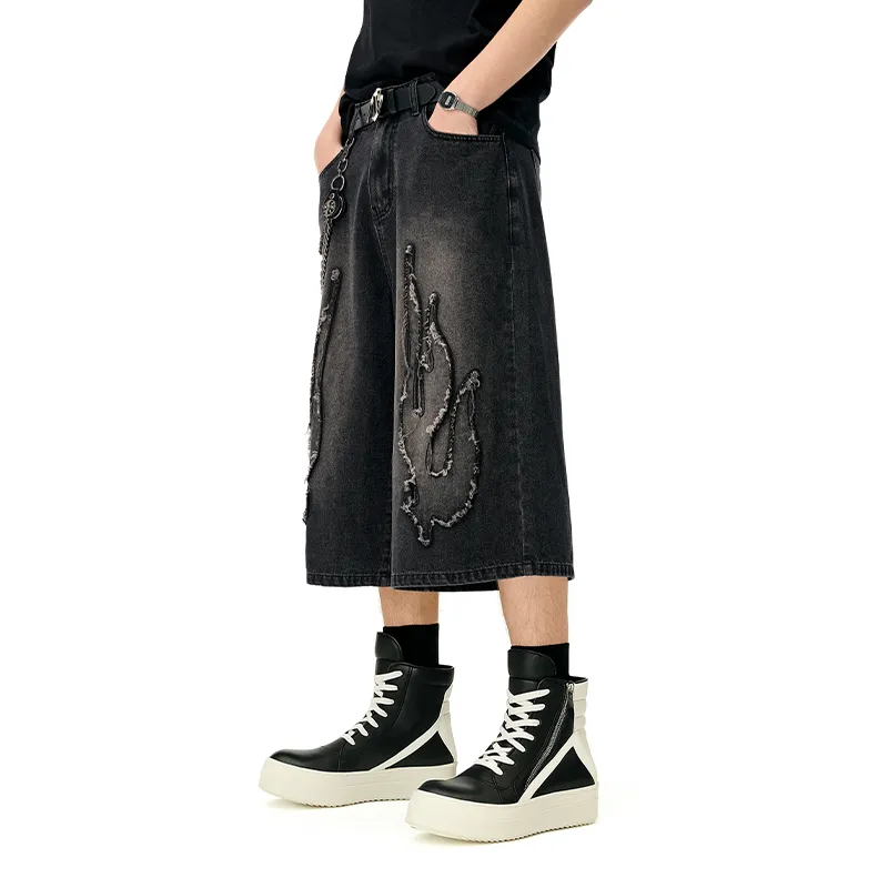 Bulking Tide Brand Denim Shorts Unisex-2