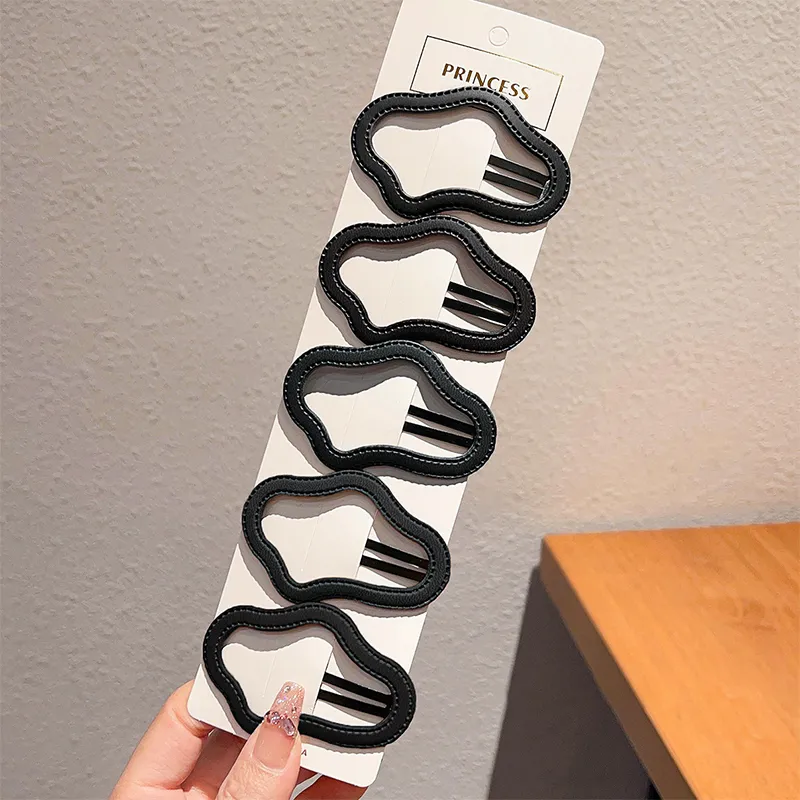 Like A Dream Leather Hair Clips Women's-11