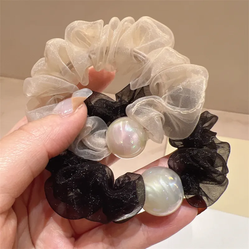 Like A Dream Gentle Fairy Gauze Hair Tie Everyday Versatile Bun Hair Accessory Hair Tie Women's-9
