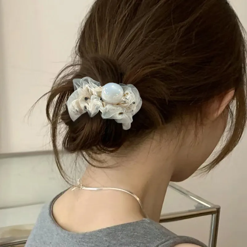 Like A Dream Gentle Fairy Gauze Hair Tie Everyday Versatile Bun Hair Accessory Hair Tie Women's-3