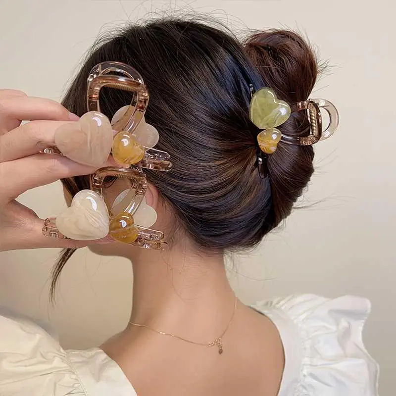 Like A Dream Elegance Sweet Style Rear Headband Plate Shark Clip Everyday Versatile Hair Accessory Hair Clip Women's-2