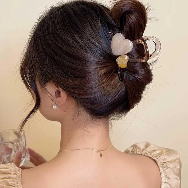 Like A Dream Elegance Sweet Style Rear Headband Plate Shark Clip Everyday Versatile Hair Accessory Hair Clip Women's-1