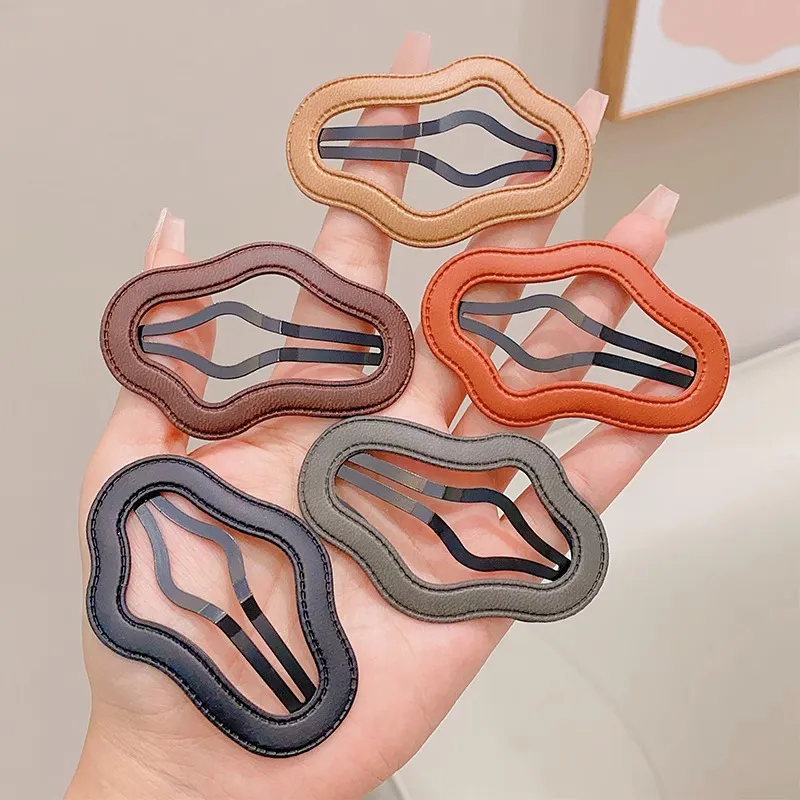 Like A Dream Leather Hair Clips Women's-4
