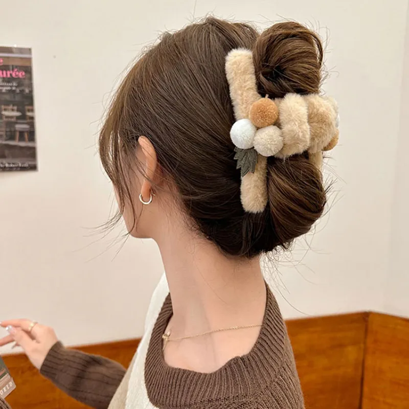 Like A Dream Acrylic Plush Hair Clips Women's-8