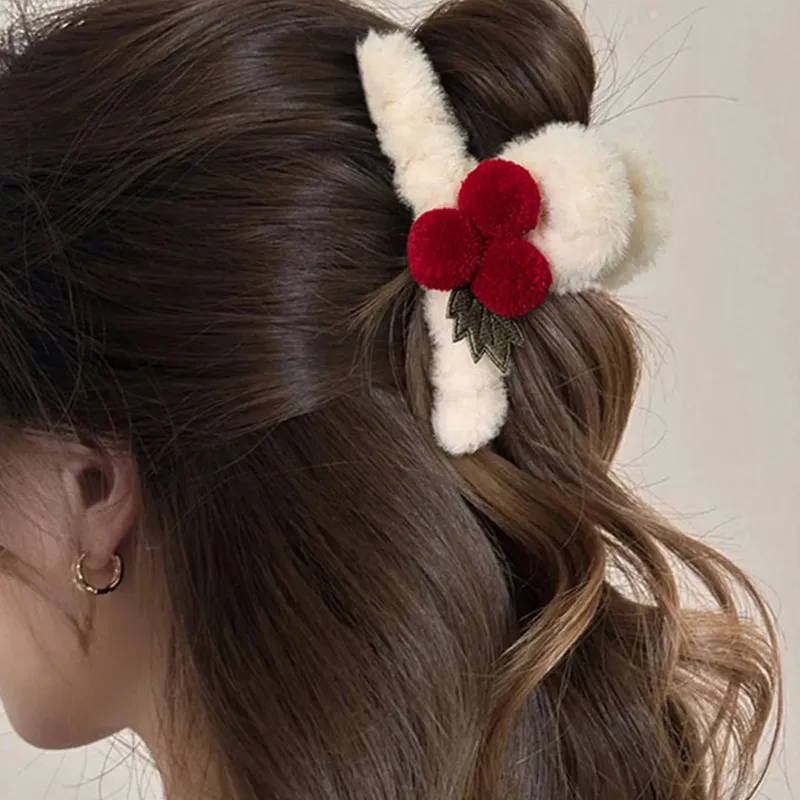 Like A Dream Acrylic Plush Hair Clips Women's-2