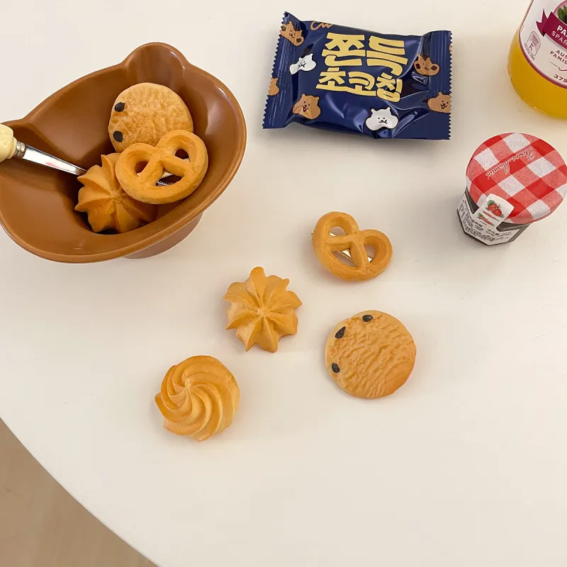 Like A Dream Resin Cute Cookie Food Fun Quirky Bangs Clip Unisex Multiple Options Available-3