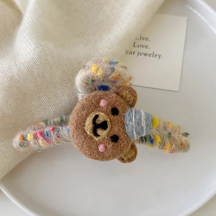 Like A Dream Felt Hair Clips Women's-4